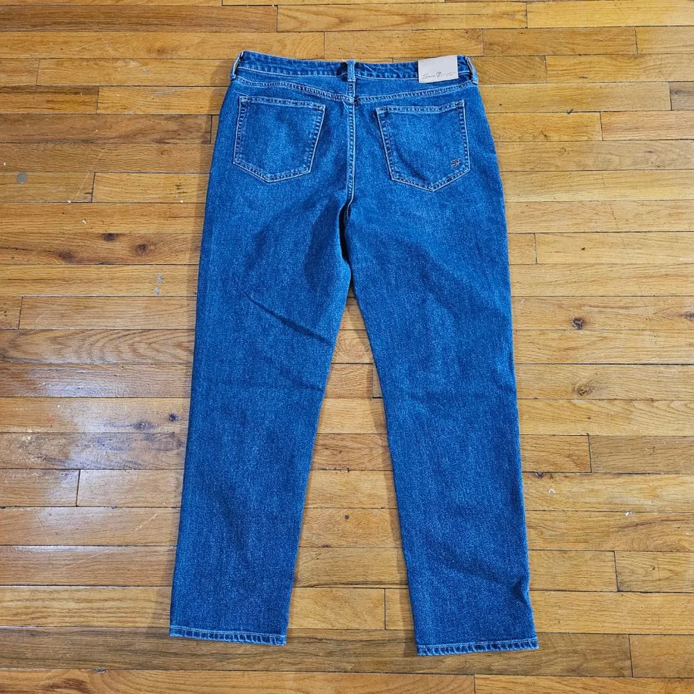Seven7 Women's Slim Straight Jeans Blue Size 10